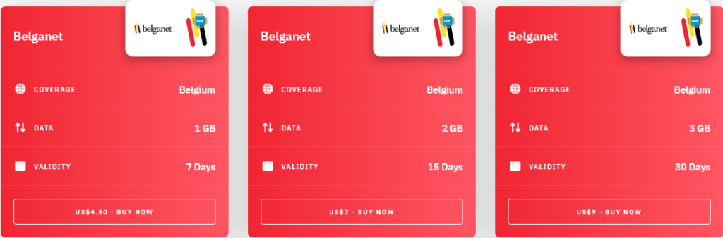 Airalo Belgium Belganet eSIM with Prices