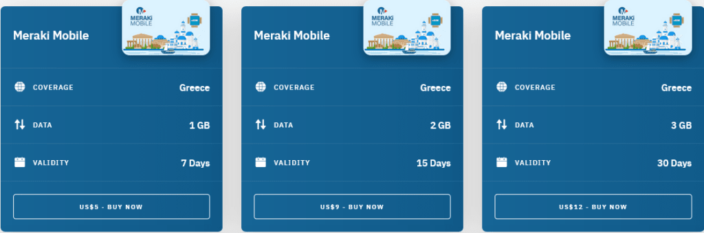 Airalo Greece Meraki Mobile eSIM with Prices