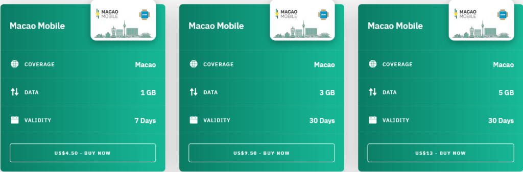 Airalo Macao Macao Mobile eSIM with Prices
