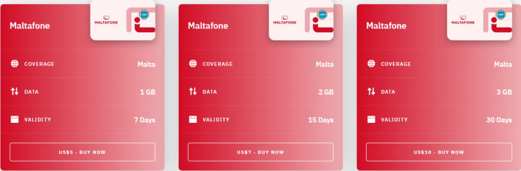 Airalo Malta Maltafone eSIM with Prices