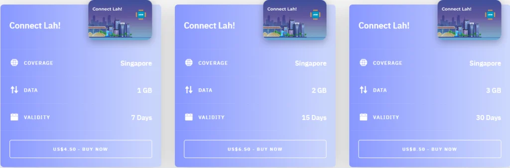 Singapore Connect Lah! eSIM Airalo (with Prices)