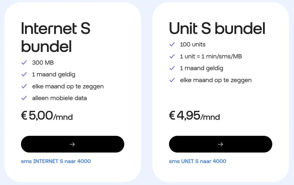 T-Mobile Netherlands Andere Bundels