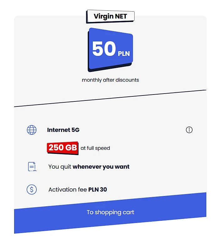 Virgin Mobile Poland Internet Mobilny (Internet Mobile)