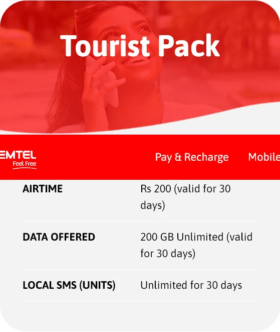 Emtel Mauritius Tourist SIM Card