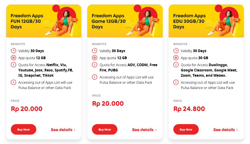 Indosat Ooredo Hutchison Indonesia Freedom Apps