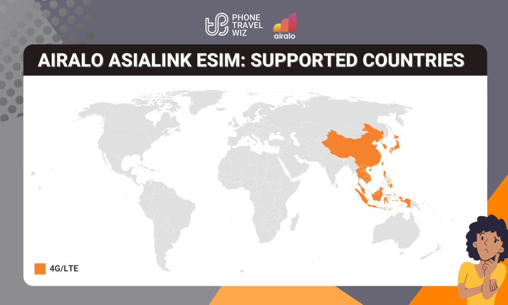 Airalo Asialink Asia eSIM Eligible Countries Map Infographic by Phone Travel Wiz (October 2023 Version).png