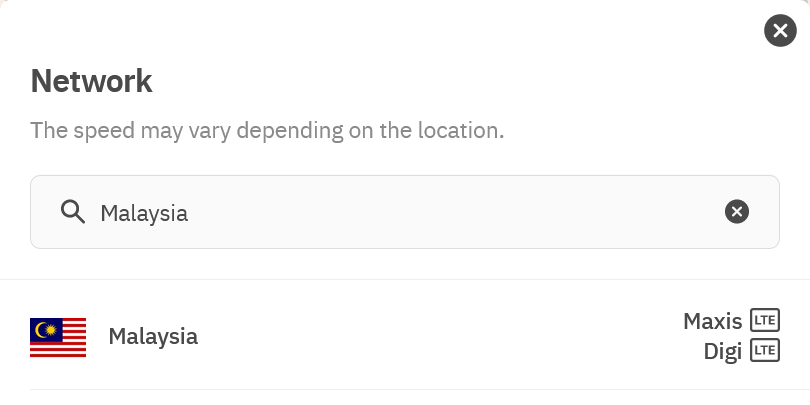 Airalo Asialink eSIM Supported Networks in Malaysia (Digi & Maxis)