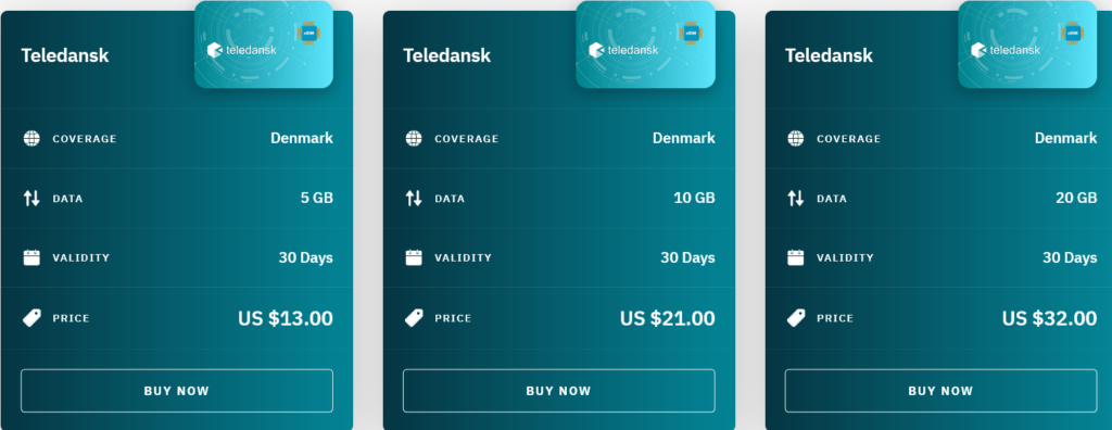 Airalo Denmark Teledansk eSIM with Prices