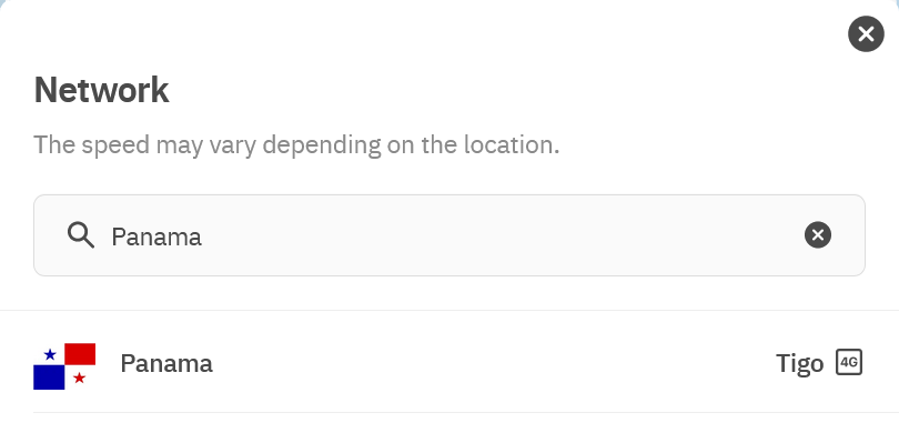 Airalo Discover+ eSIM Supported Network in Panama (Tigo)