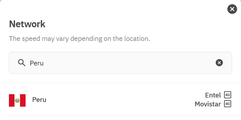 Airalo Discover+ eSIM Supported Networks in Peru (Entel & Movistar)