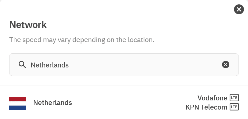 Airalo Eurolink eSIM Supported Networks in the Netherlands (KPN & Vodafone)