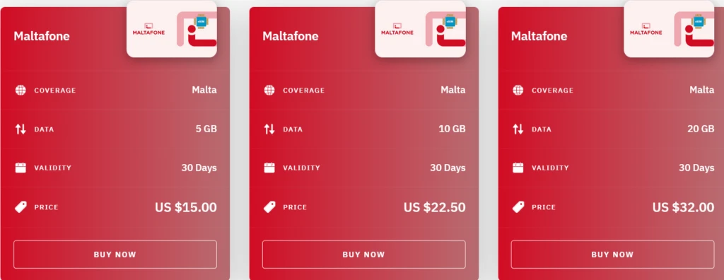 Airalo Malta Maltafone eSIM with Prices