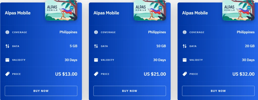 Airalo Philippines Alpas Mobile eSIM with Prices