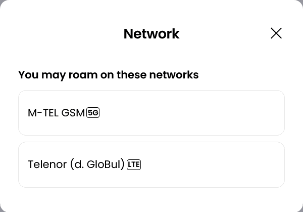 Alosim Bulgaria eSIM Supported Networks (A1 & Telenor)