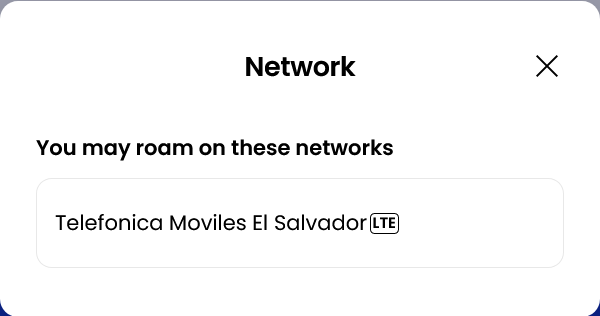 Alosim El Salvador eSIM Supported Network (Movistar)
