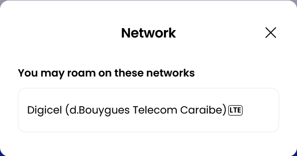 Alosim French Guiana eSIM Supported Network (Digicel)