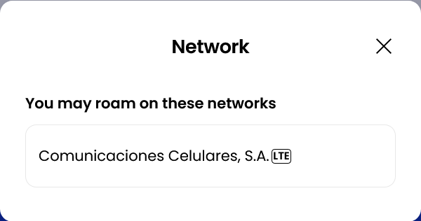 Alosim Guatemala eSIM Supported Network (Comunicaciones Celulares)