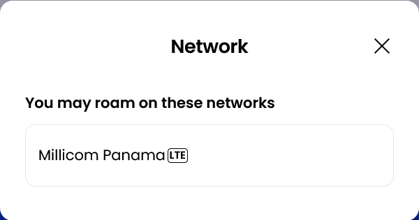 Alosim Panama eSIM Supported Network (Millicom)