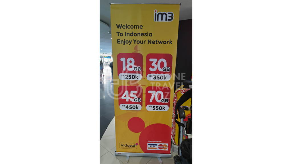 Indosat Ooredoo Hutchison Plans at Denpasar (Bali) I Gusti Ngurah Rai International Airport