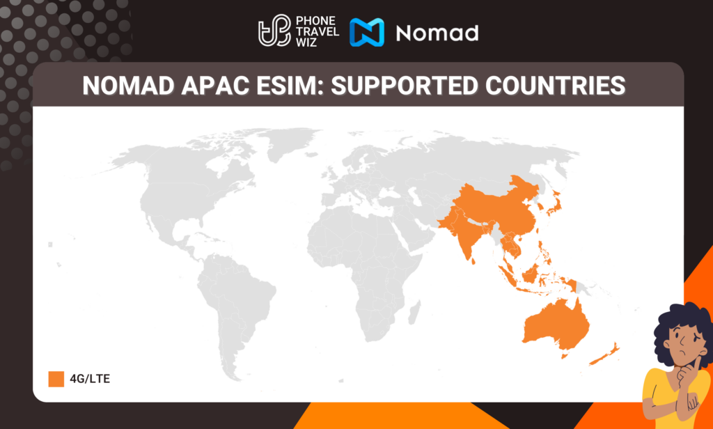 Nomad APAC eSIM Eligible Countries Map Infographic by Phone Travel Wiz (October 2023 Version).png