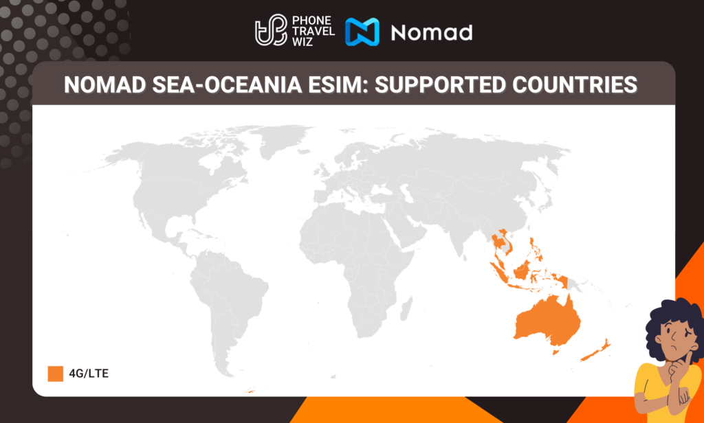 Nomad SEA Oceania eSIM Eligible Countries Map Infographic by Phone Travel Wiz (October 2023 Version).png