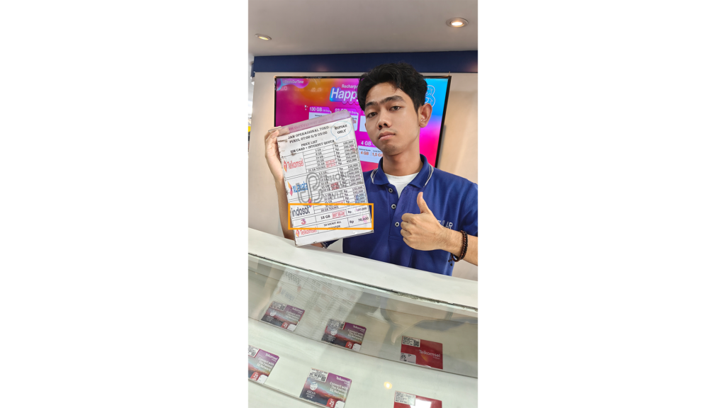 Tri (3) SIM Cards Sold by 4G Cellular at Jakarta-Soekarno-Hatta International Airport