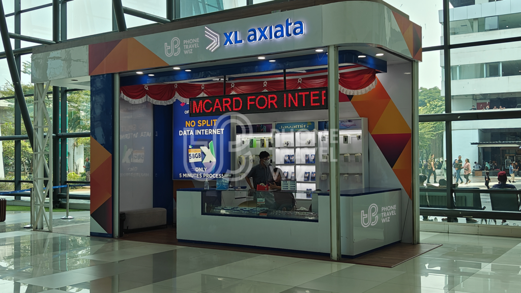 XL Axiata Store at Jakarta-Soekarno-Hatta International Airport
