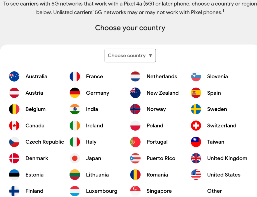 5G NR Access with Google Pixel Phones