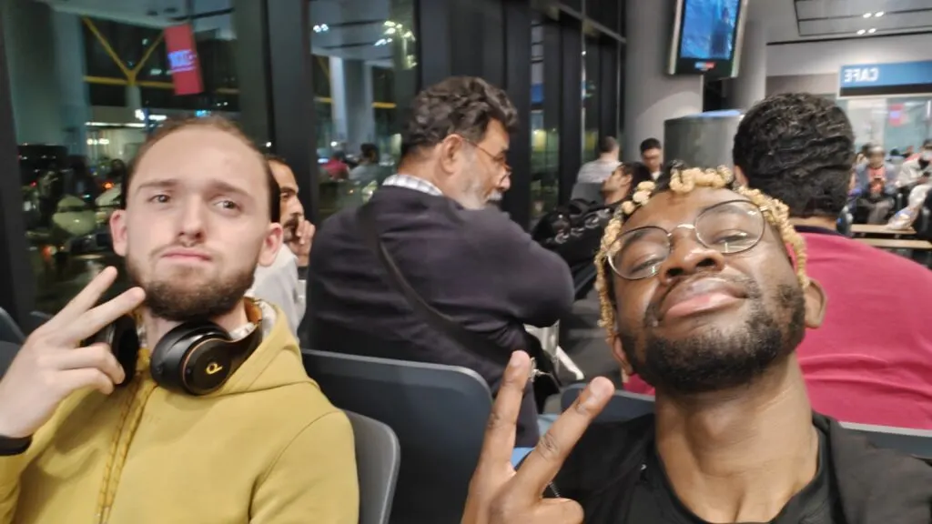 Adu and Jakub on their way to Istanbul Turkey