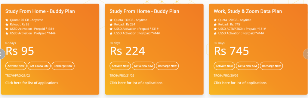 Hutch Sri Lanka Work, Study & Zoom Data Plan