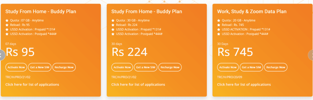 Hutch Sri Lanka Work, Study & Zoom Data Plan