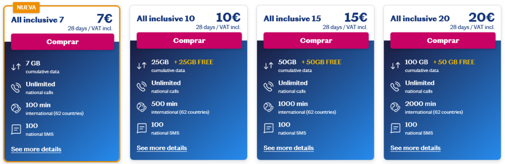 Lebara Spain Todo Includio Tarifas prepago