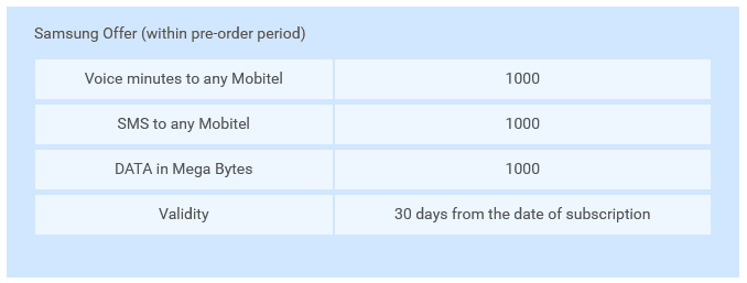 Mobitel Sri Lanka Max Bundles