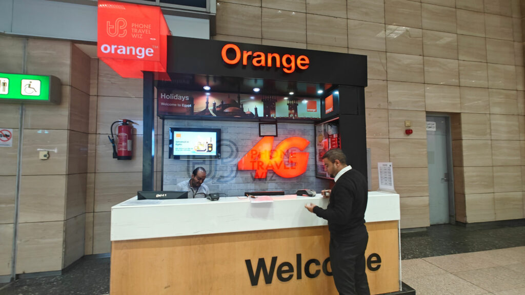 Orange Egypt Store at Cairo International Airport Luggage Claim
