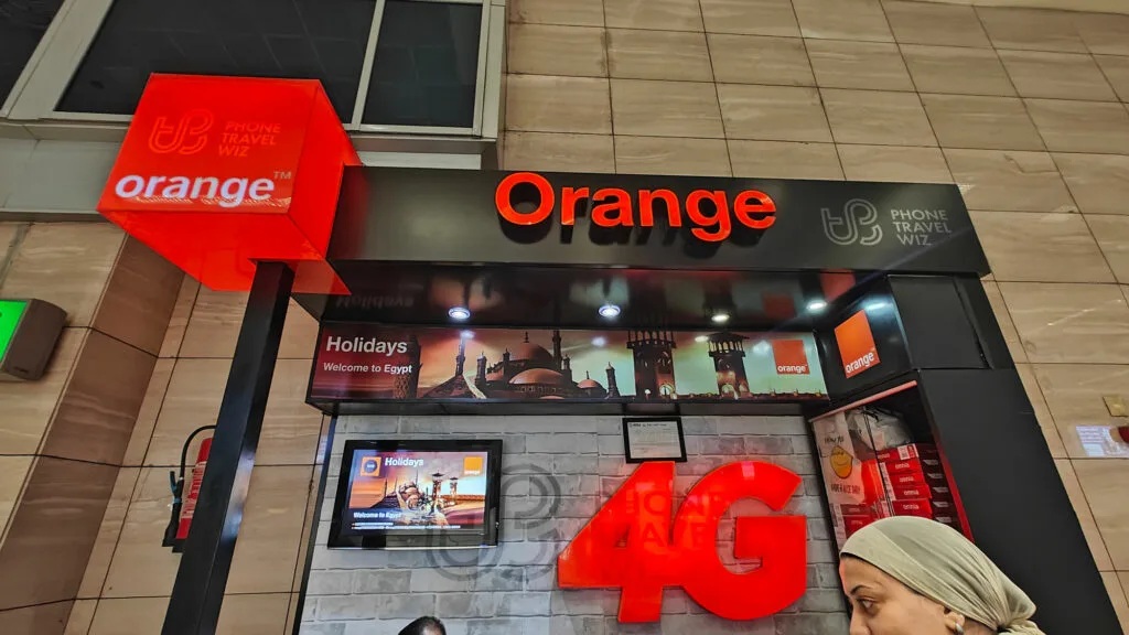 Orange Egypt Store at Cairo International Airport Luggage Claim