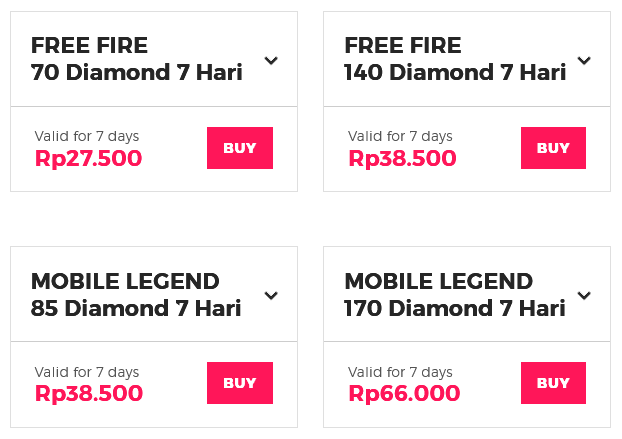Smartfren Indonesia Game Data Plans