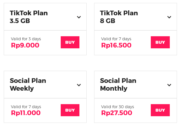 Smartfren Indonesia Social Media Data Plans