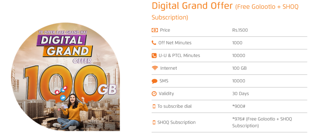 Ufone Pakistan Super Card Family Plan