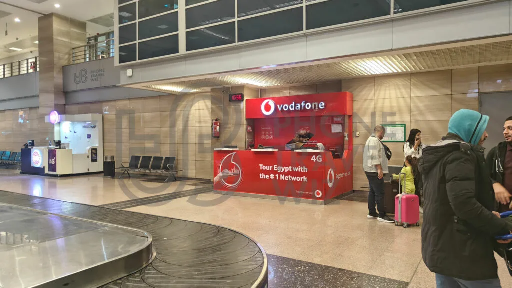Vodafone Egypt Store at Cairo International Airport Luggage Claim