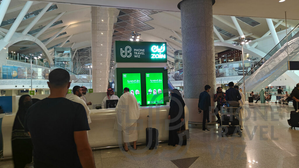 Zain Saudi Arabia Store at Jeddah Abzulaziz International Airport Terminal 1