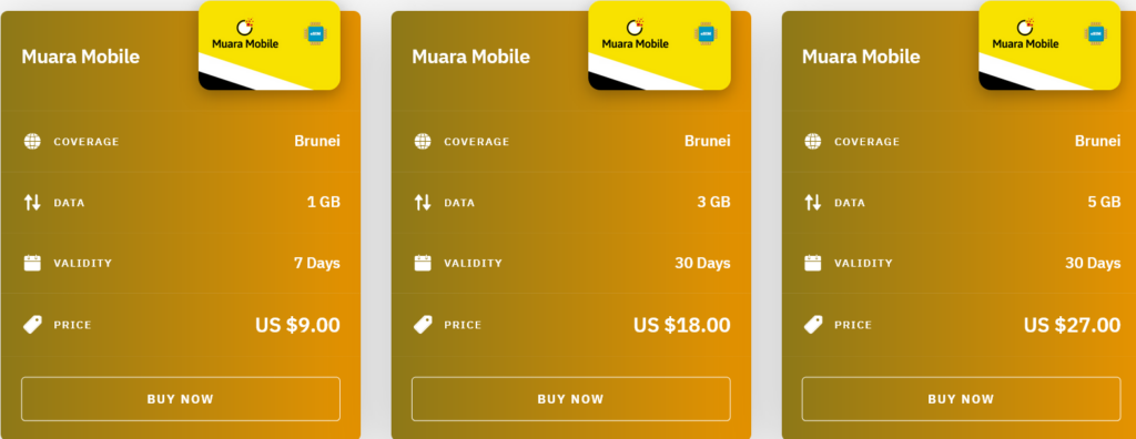 Airalo Brunei Muara Mobile eSIM with Prices