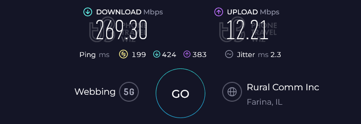 Airalo Tuque Mobile Canada Speed Test at Victoria Avenue (Niagara Falls) (269.30 Mbps)