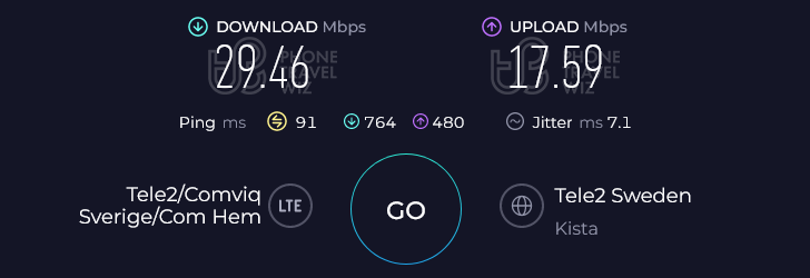 Nomad Europe in Spain Speed Teset at Málaga-Costa del Sol Airport Departure Terminal (Gates D) (17.59 Mbps)