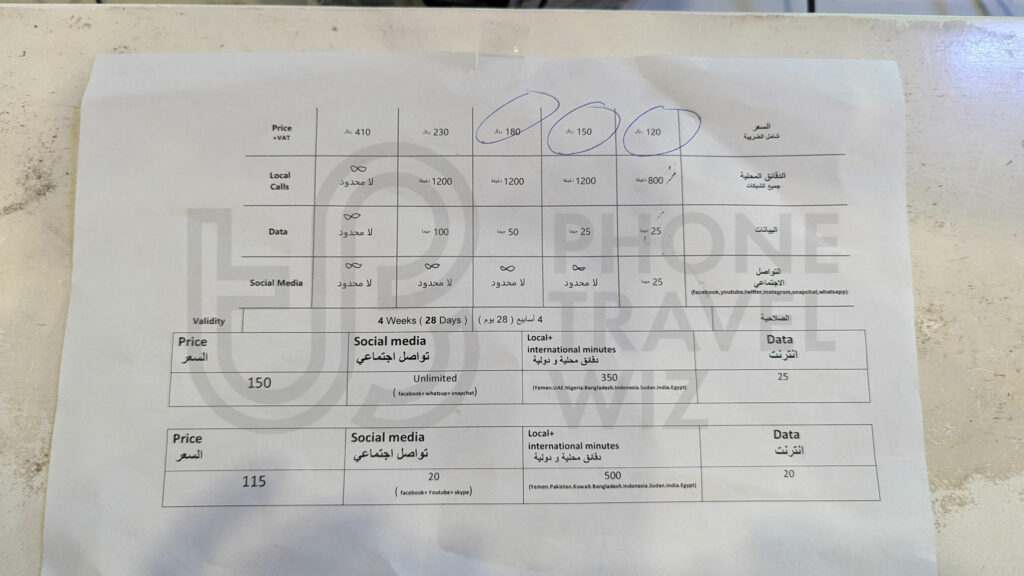 Zain Saudi Arabia Tourist SIM Cards at Jeddah King King Abdulaziz International Airport