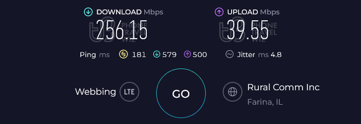Airalo Americanmex in Canada Speed Test at Five Guys @ Yonge Street (256.15 Mbps)