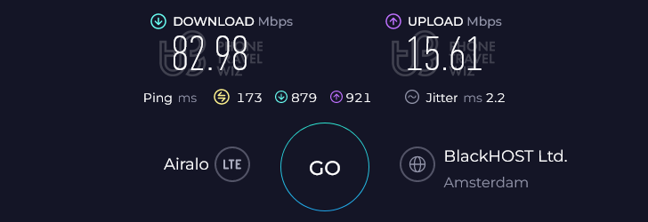 Airalo Eurolink in Turkey Speed Test at Tarihi Sultanahmet Köftecisi Selim Usta (82.98 Mbps