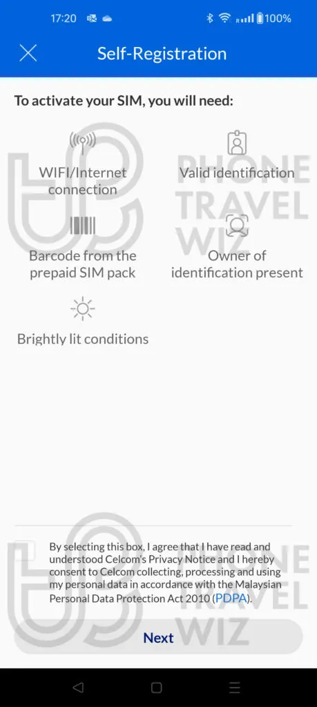 Celcom Malaysia SIM Card Registration on the Celcom Life App