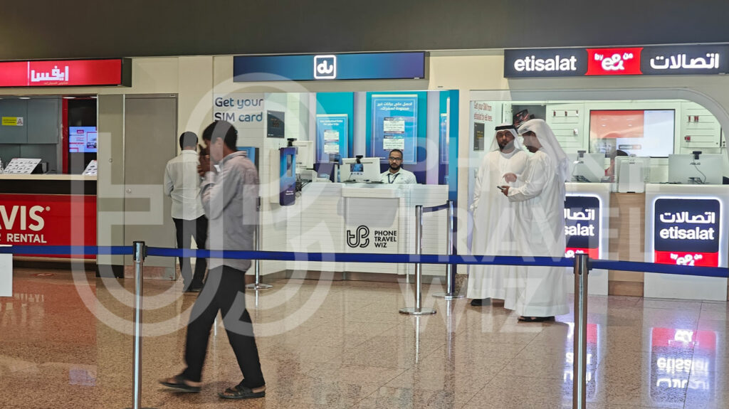 Du United Arab Emirates Store at Terminal 2 at Dubai International Airport