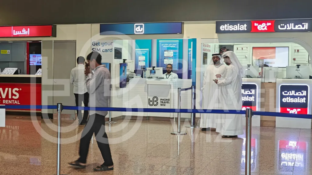 Du United Arab Emirates Store at Terminal 2 at Dubai International Airport