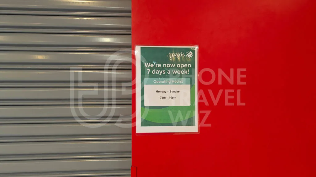 Hotlink Malaysia Store Opening Hours at Penang International Airport